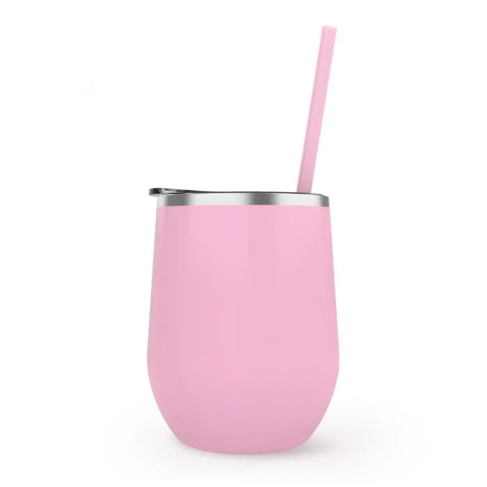12 oz. Stainless Steel Wine Tumblers - Gloss Finish
