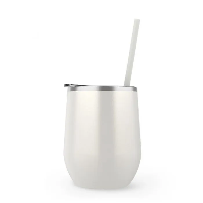 12 oz. Stainless Steel Wine Tumblers - Gloss Finish