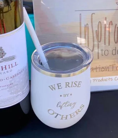 12 oz. Stainless Steel Wine Tumblers - Gloss Finish