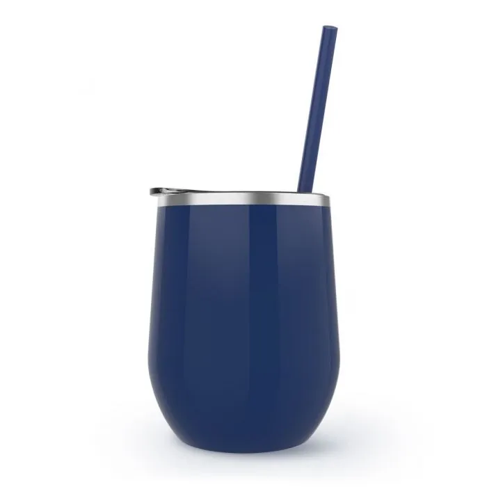 12 oz. Stainless Steel Wine Tumblers - Gloss Finish