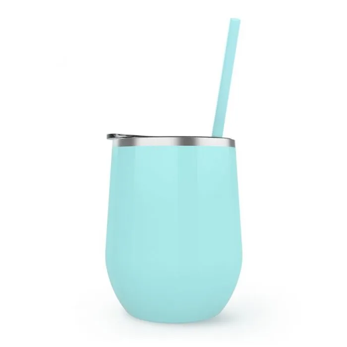 12 oz. Stainless Steel Wine Tumblers - Gloss Finish