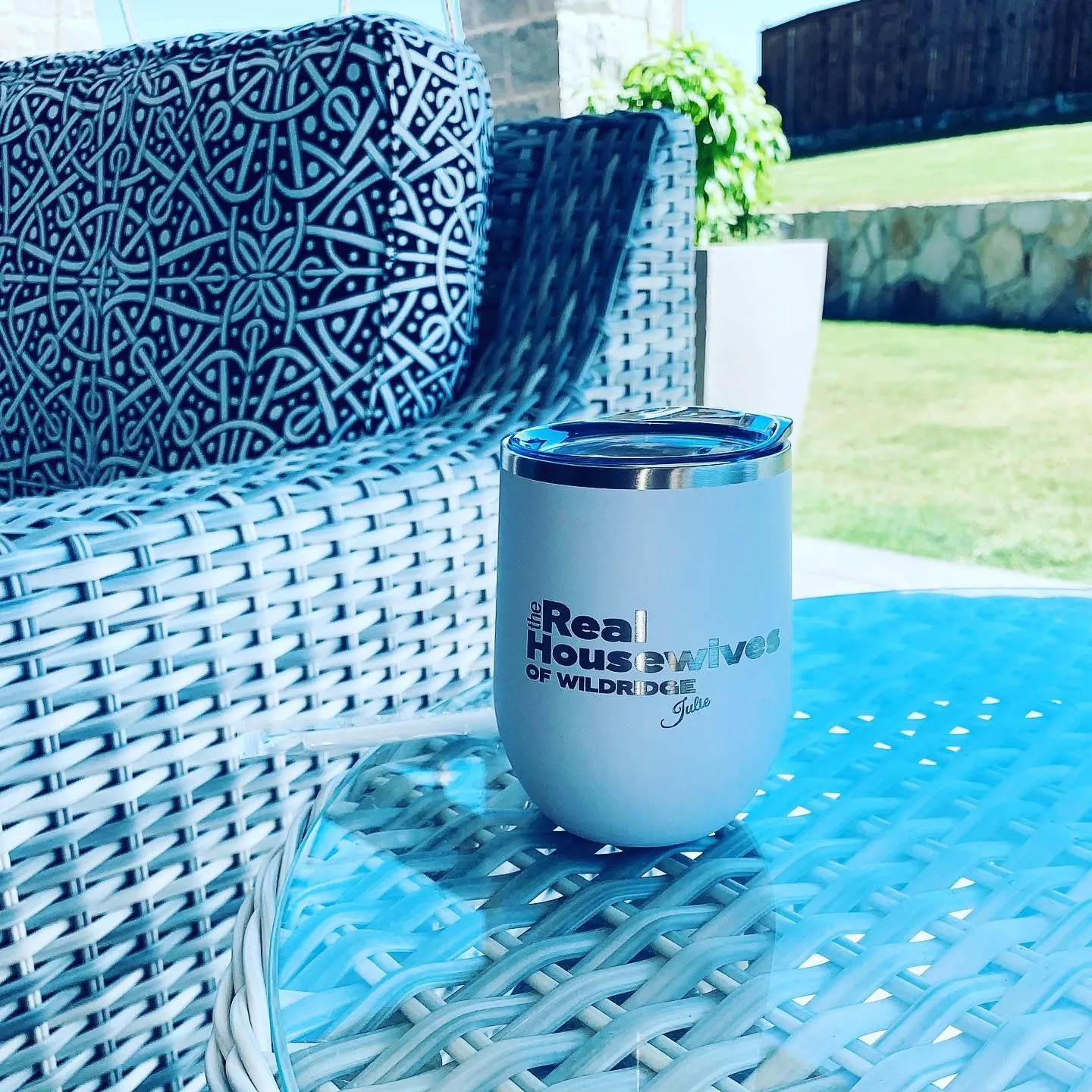 12 oz. Stainless Steel Wine Tumblers - Gloss Finish