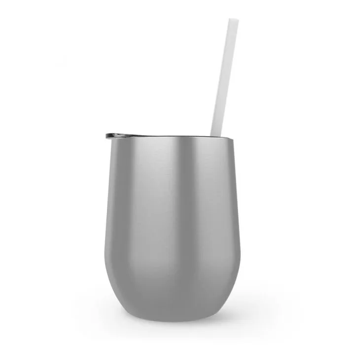 12 oz. Stainless Steel Wine Tumblers - Gloss Finish