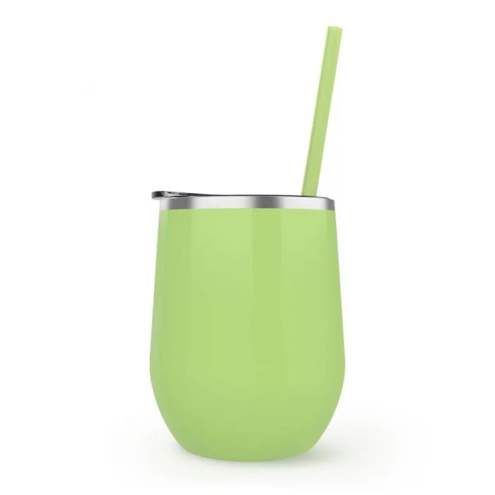 12 oz. Stainless Steel Wine Tumblers - Gloss Finish