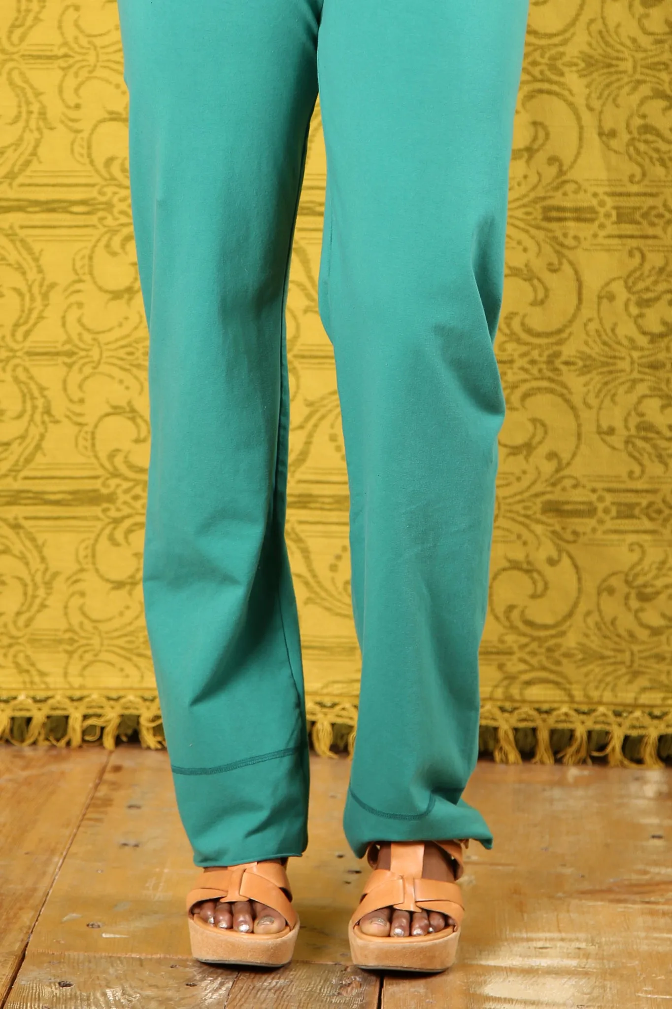 3176 Comfy Cotton-Lycra Slim Pant-Cadmium-U-TO OVERDYE