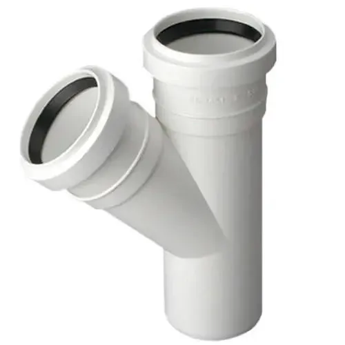 50/32mm Waste Pipe Tee 45 Deg Pipe Drain Fittings Sewage