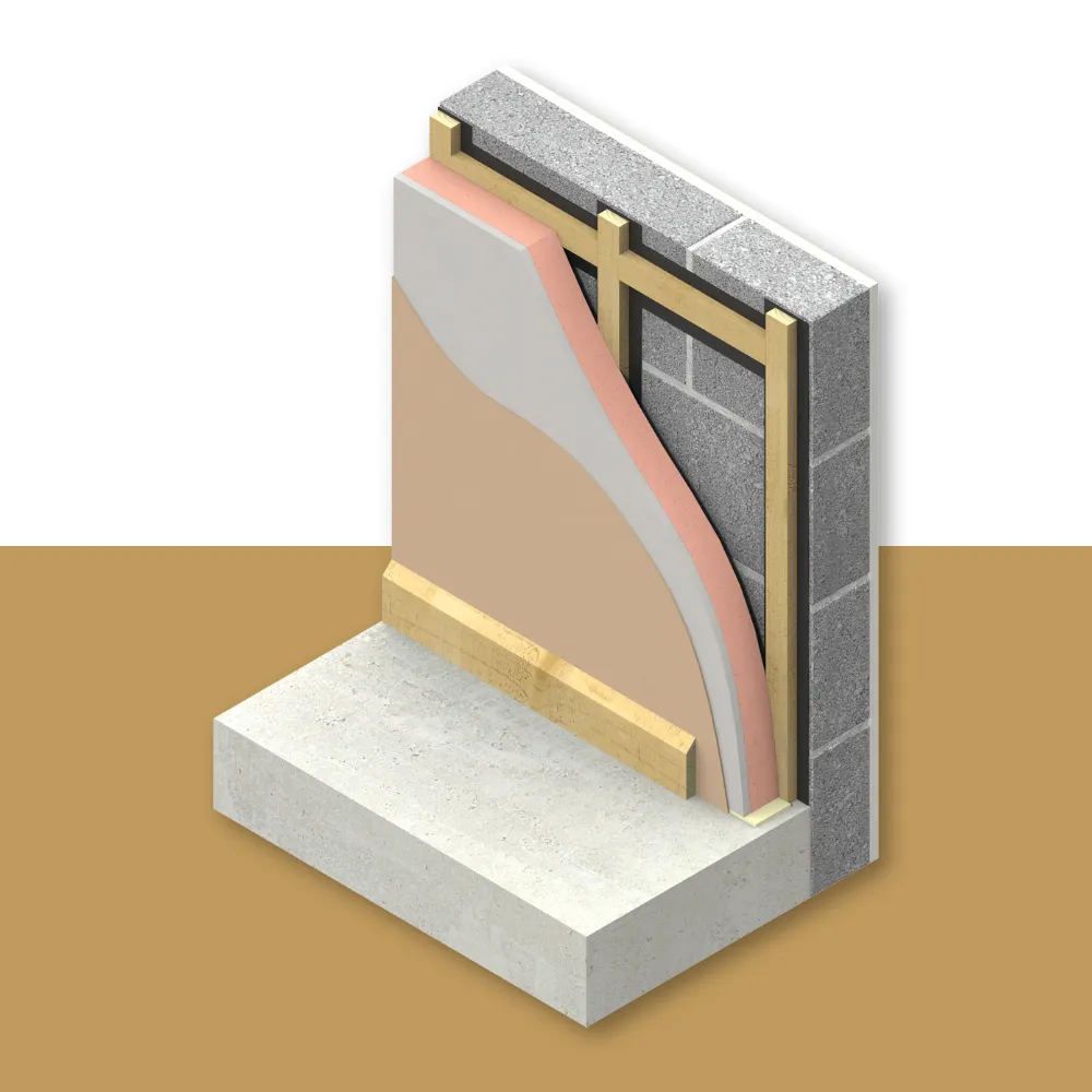 72.5mm Kingspan Kooltherm K118 Insulated Plasterboard (2400x1200mm) - per board