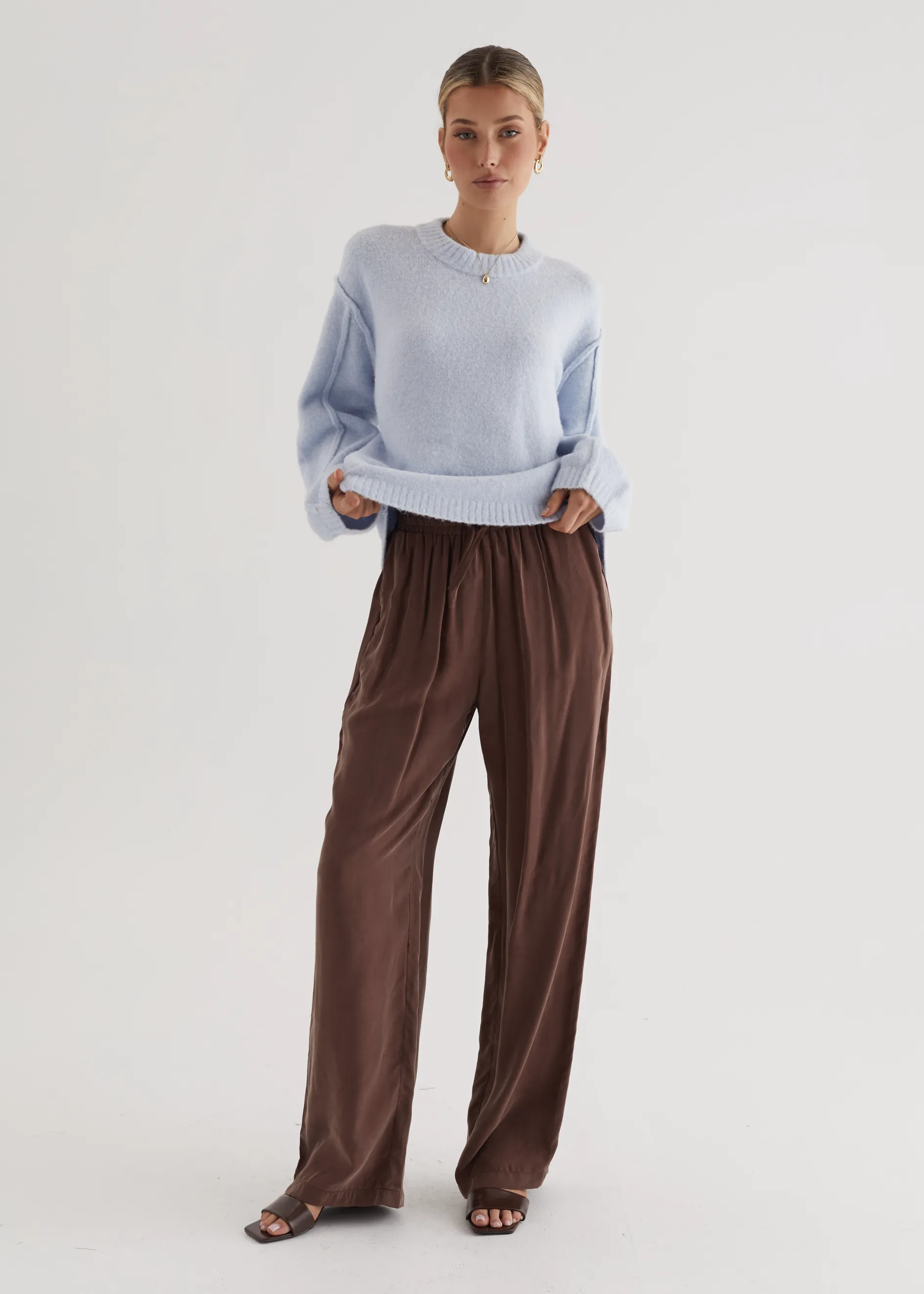 April Sweater - Sky Blue