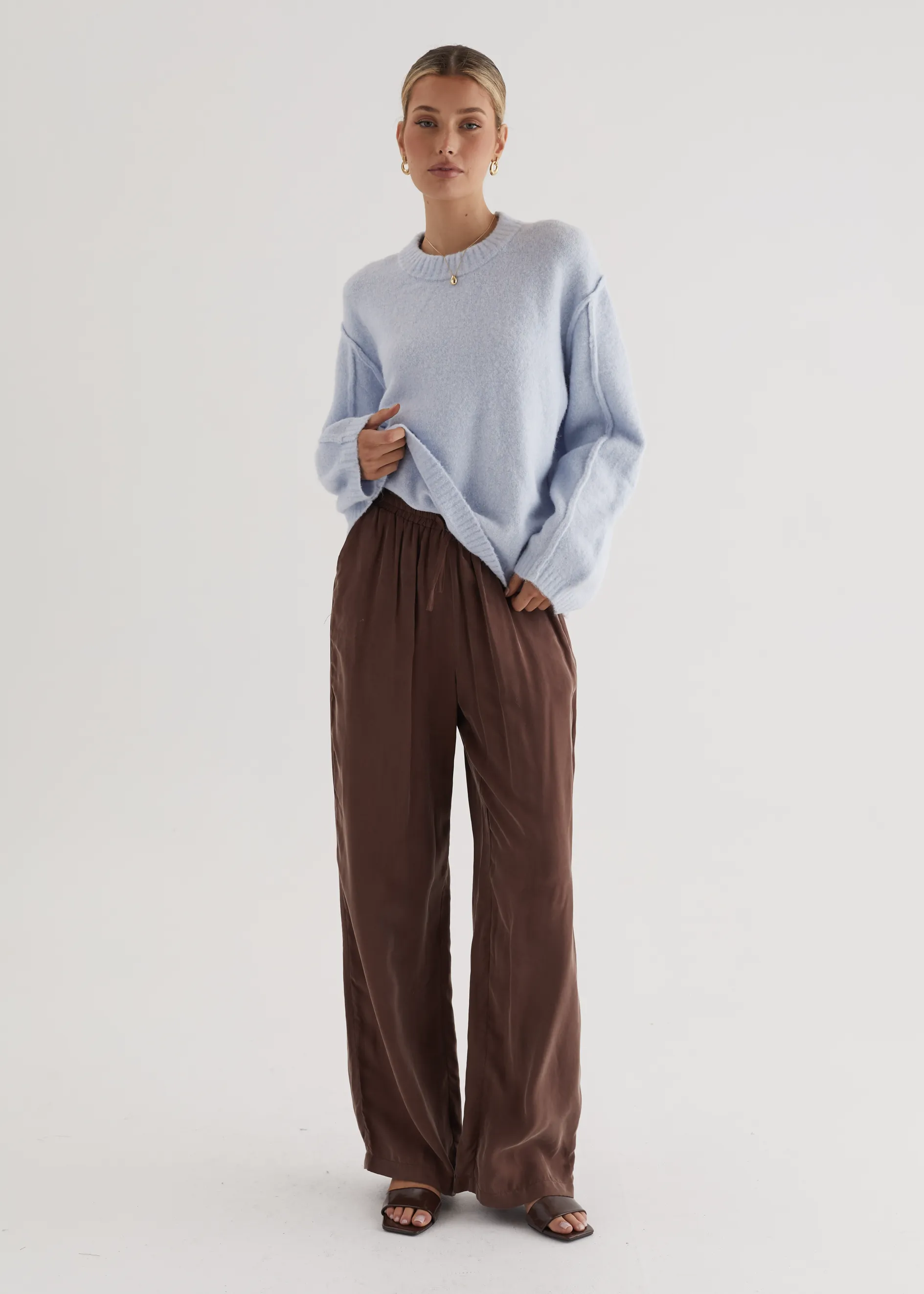 April Sweater - Sky Blue