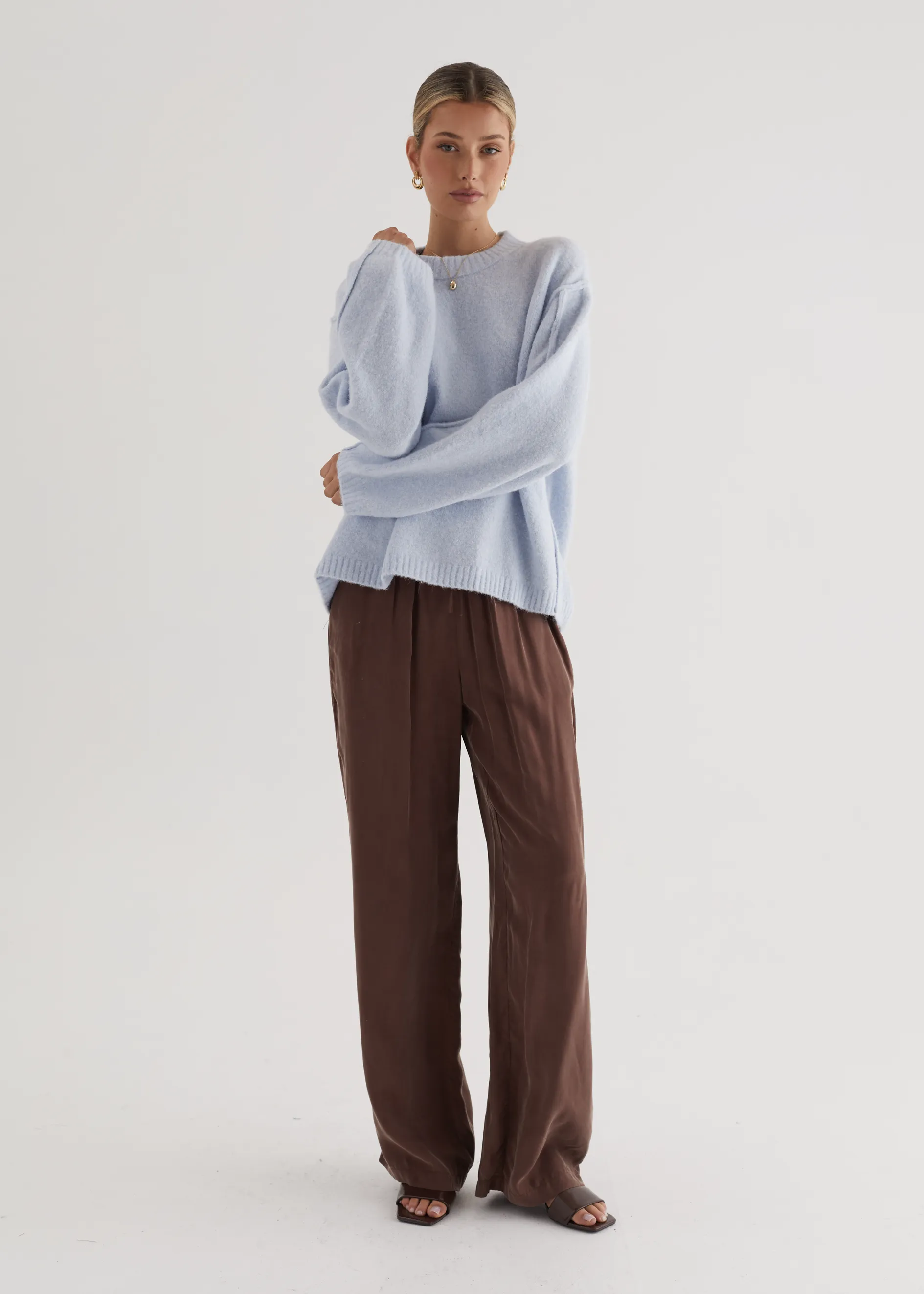 April Sweater - Sky Blue