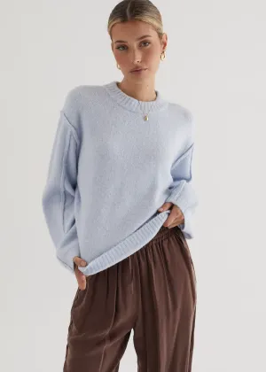 April Sweater - Sky Blue