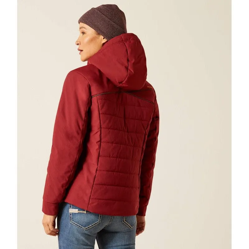 Ariat Women's Rebar Valkyrie Stretch Canvas Jacket Cabernet - 10052719