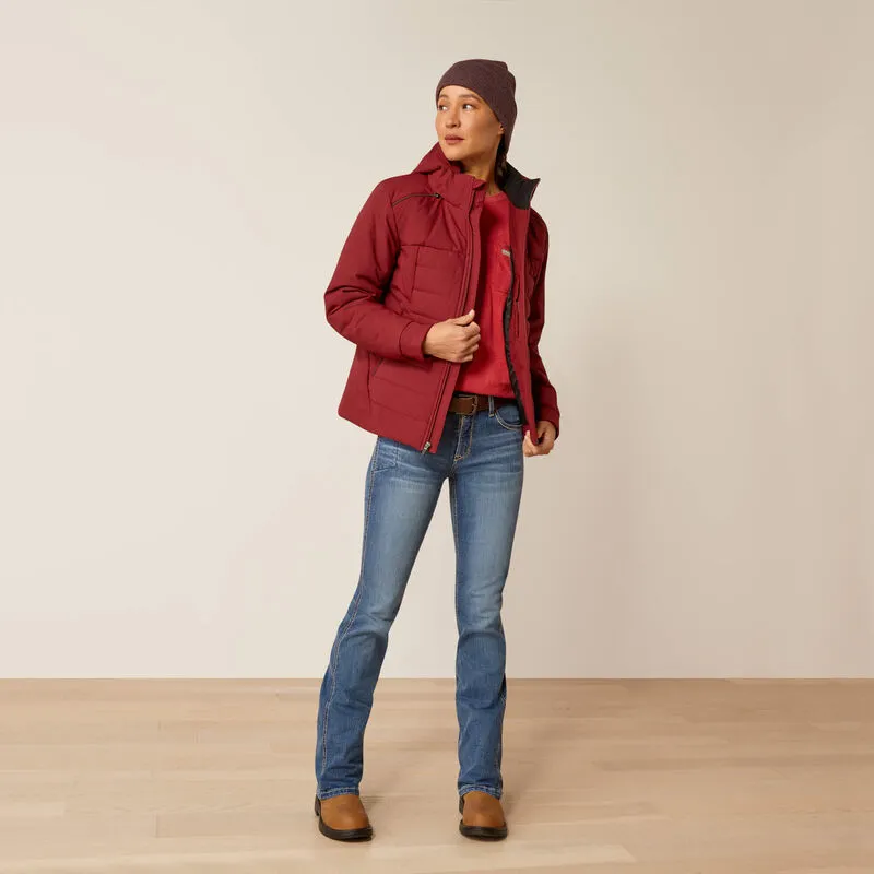 Ariat Women's Rebar Valkyrie Stretch Canvas Jacket Cabernet - 10052719