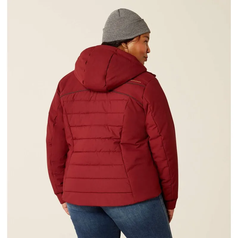 Ariat Women's Rebar Valkyrie Stretch Canvas Jacket Cabernet - 10052719