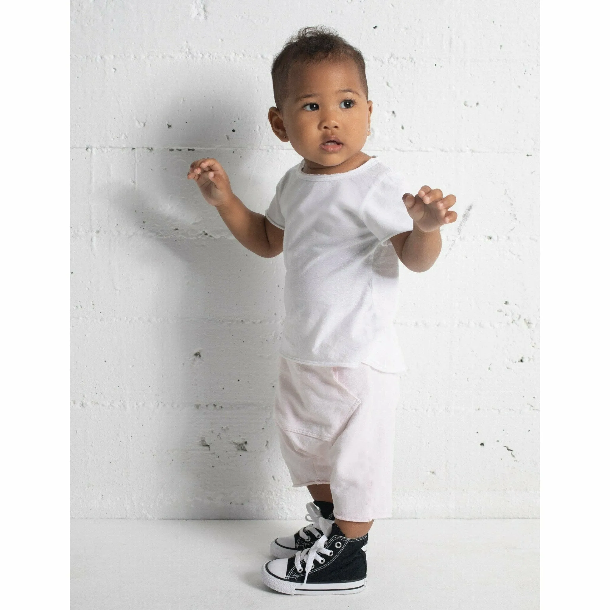Asher  Baby Tee White