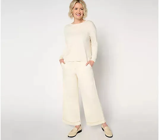 Attitudes by Renee Sweater with Hi Low Hem