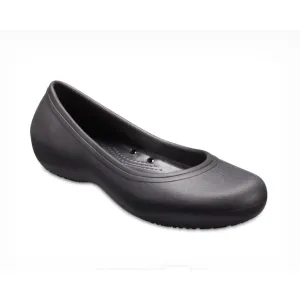 AUTHENTIC/ORIGINAL Crocs Women’s Crocs At Work™ Flat Shoes in Black