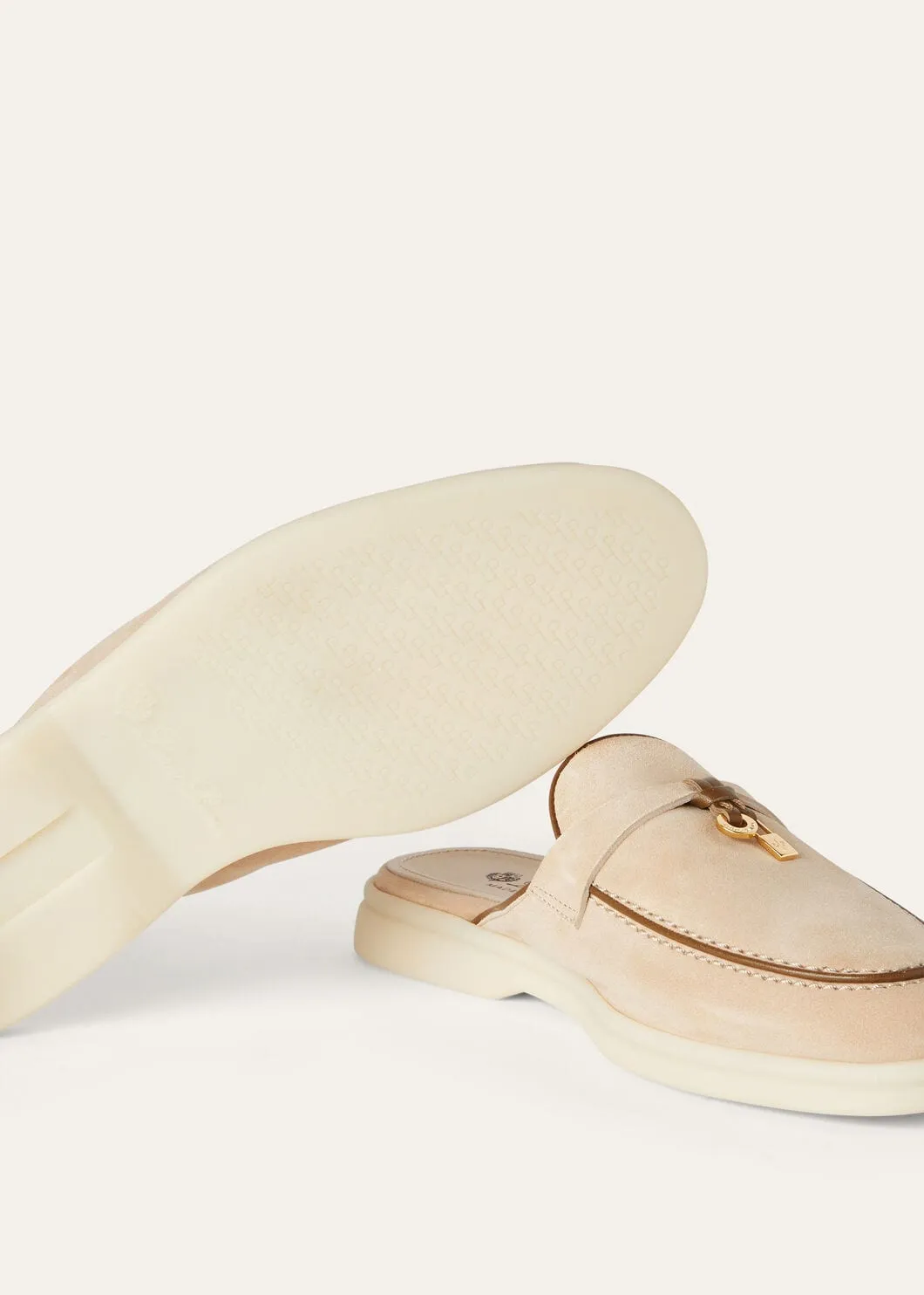 Babouche Charms Walk  in Camel Suede