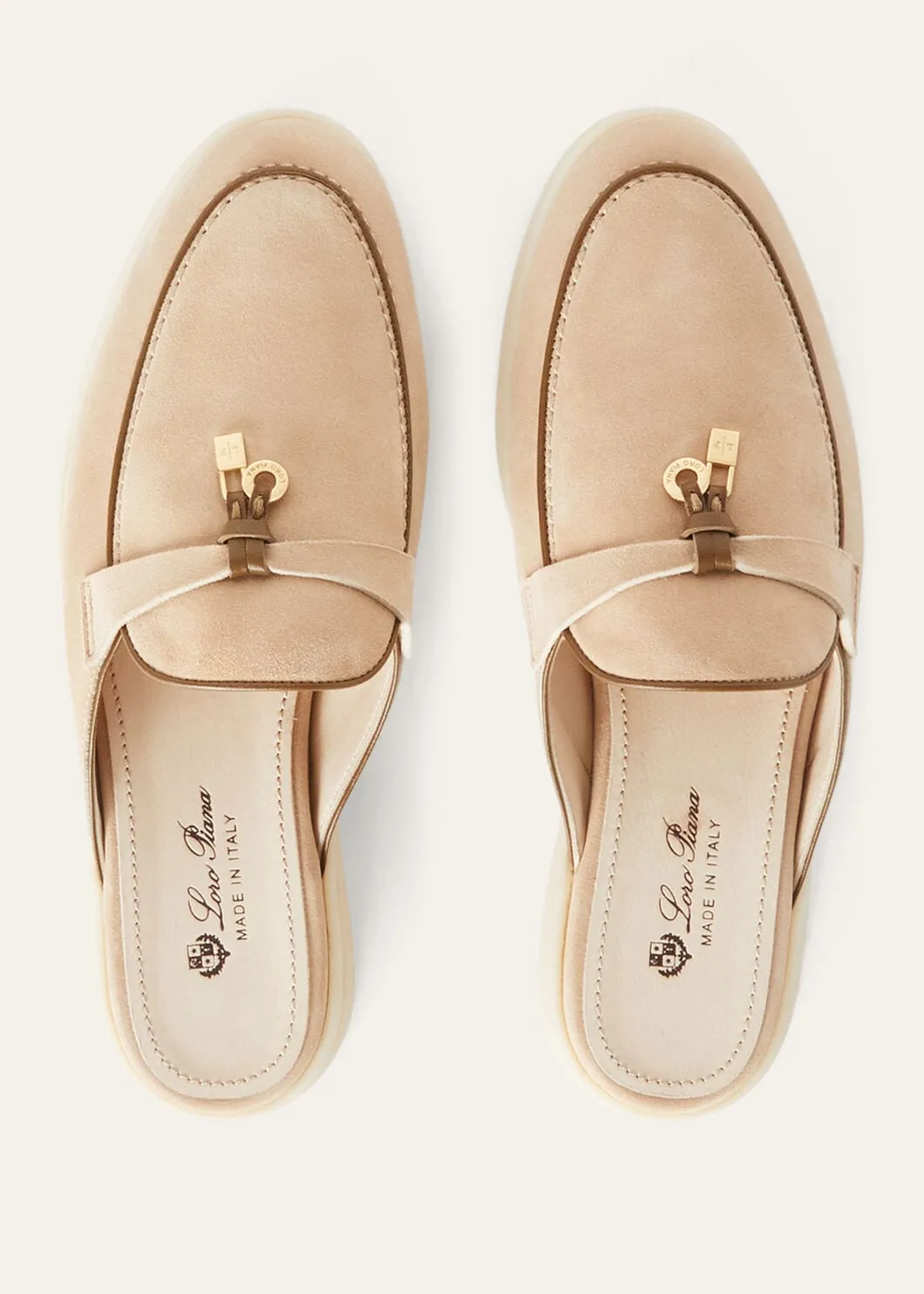 Babouche Charms Walk  in Camel Suede