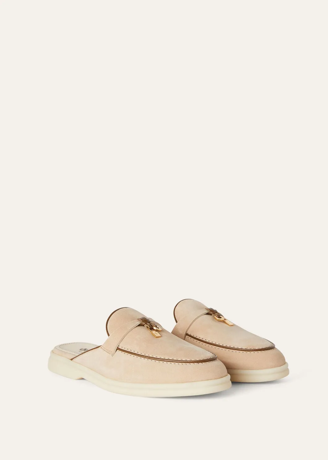 Babouche Charms Walk  in Camel Suede