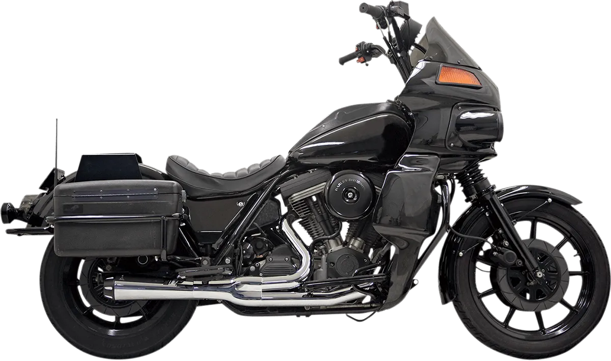 Bassani Manufacturing 1FXRF Road Rage 2:1 Short Megaphone Exhaust System - Chrome