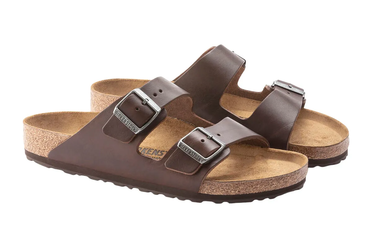 Birkenstock Arizona R Vintage Wood Roast Natural Leather Mens