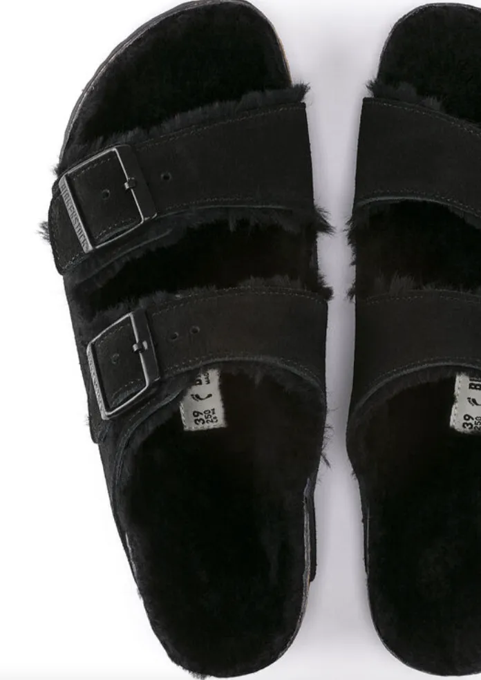 Birkenstock Arizona Shearling Black Regular