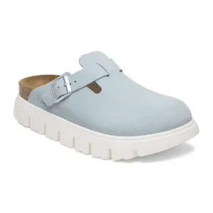 Birkenstock Boston Chunky Narrow Clog (Women) - Baby Blue Suede