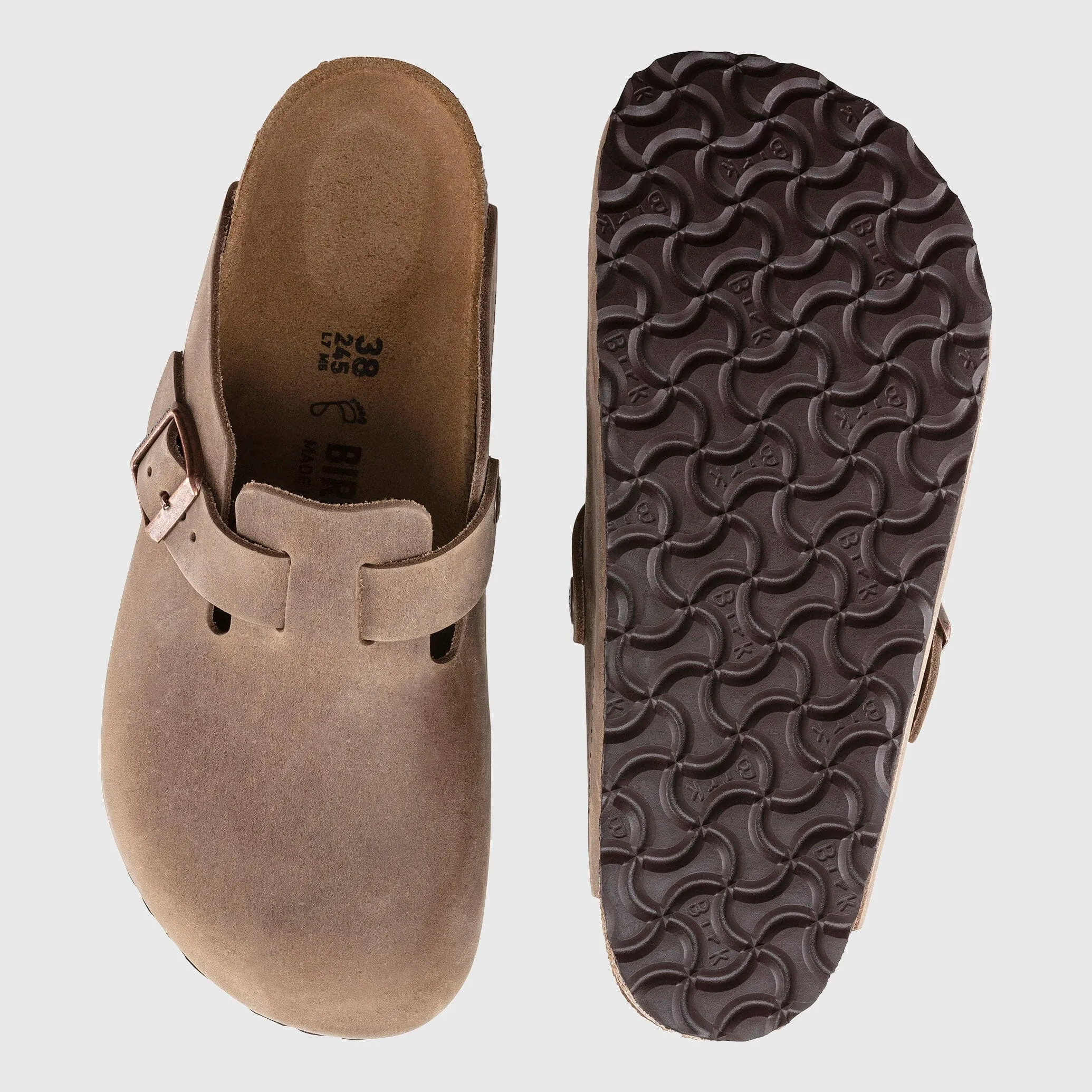 Birkenstock Boston Clog Oiled Leather - Tobacco Brown