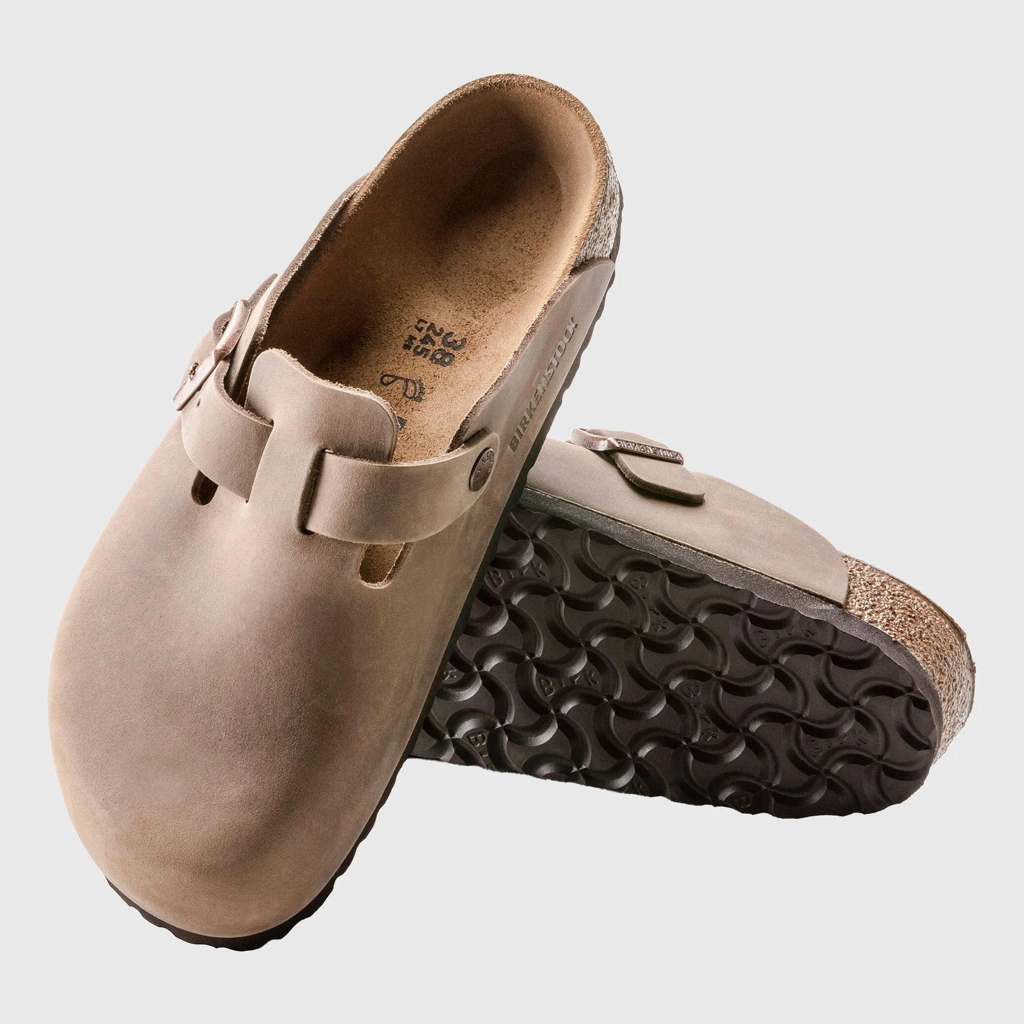 Birkenstock Boston Clog Oiled Leather - Tobacco Brown