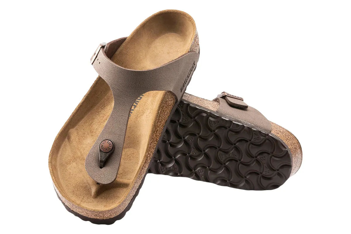 Birkenstock Gizeh N Mocca Birkibuc Womens