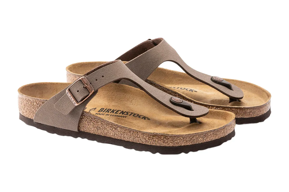 Birkenstock Gizeh N Mocca Birkibuc Womens