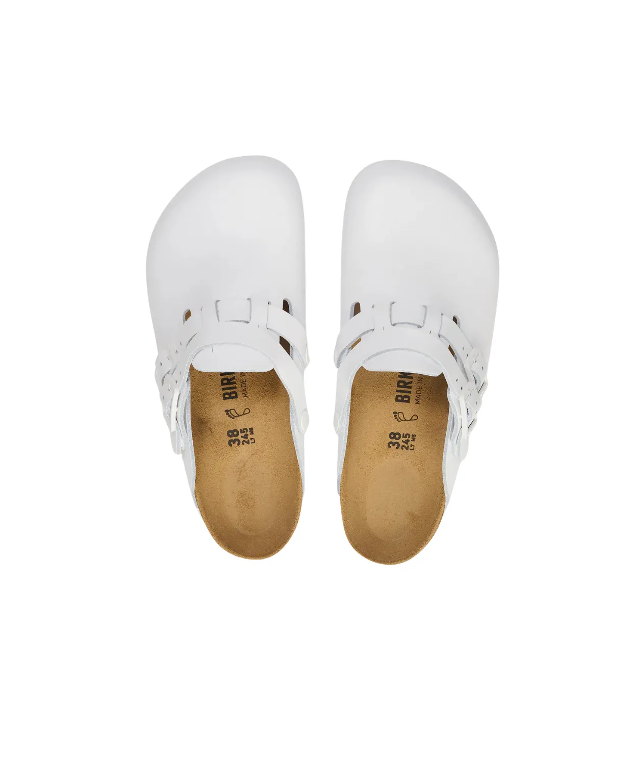 Birkenstock Kay Pro PU Coated/Leather White Clogs
