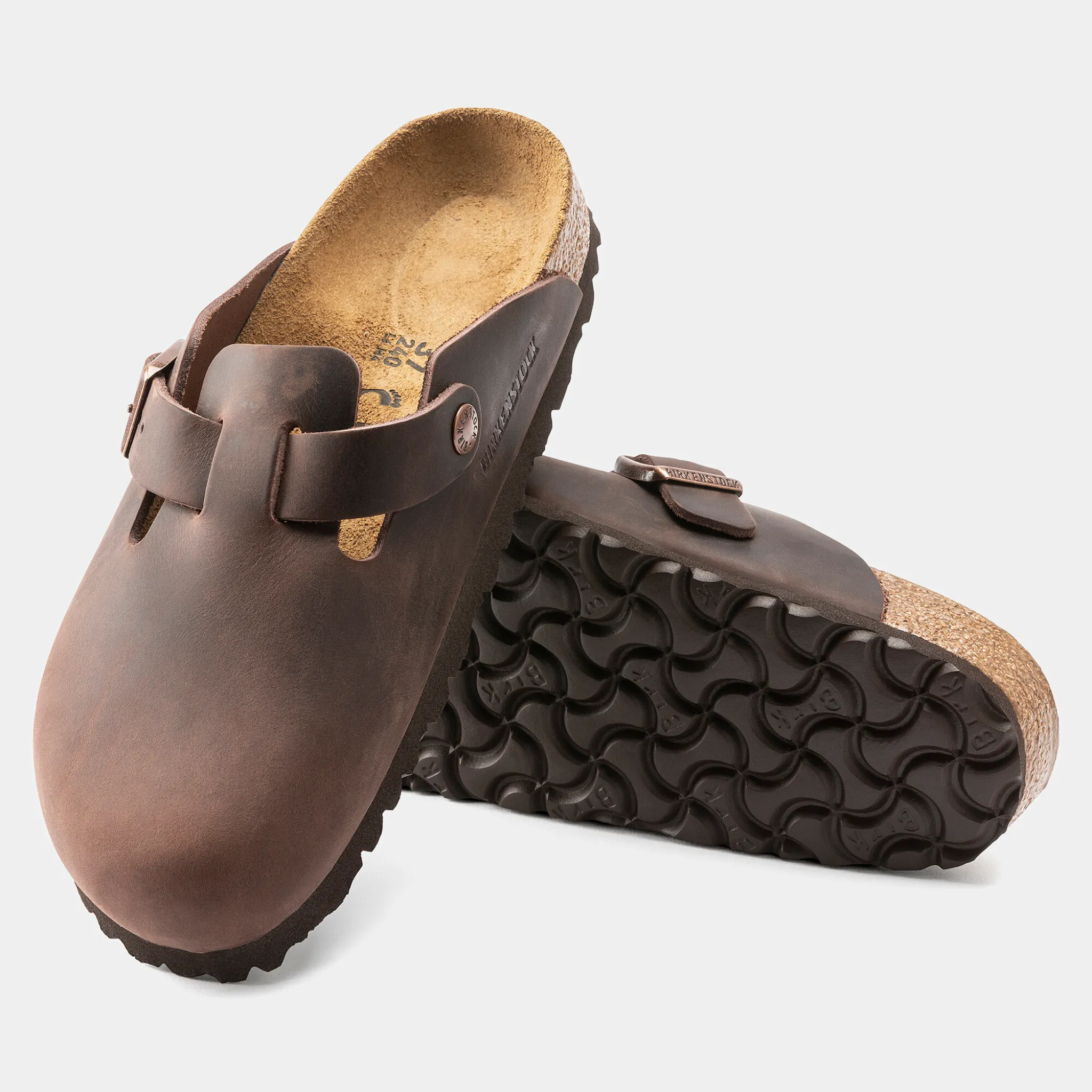 Boston Oiled Leather Habanna Flats