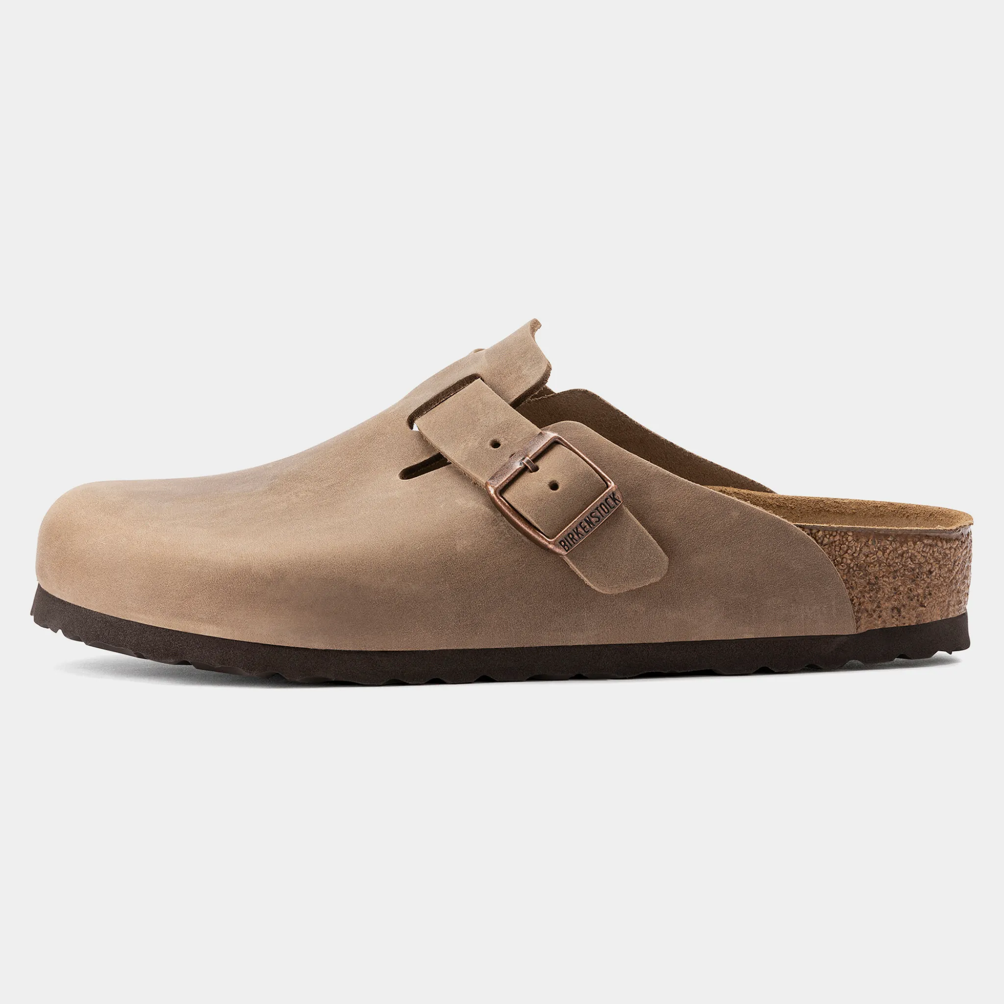 Boston Oiled Leather Tobacco Brown Flats