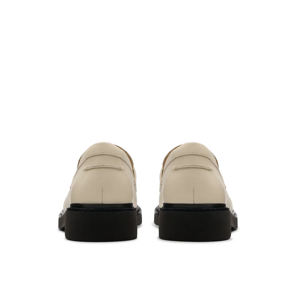 Clarks - Splend Edge - Cream Leather - Shoes