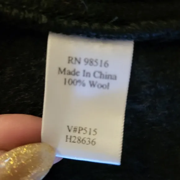 Coldwater Creek Women Hooded Toggle Wool Sweater, Size L, Black, Winter