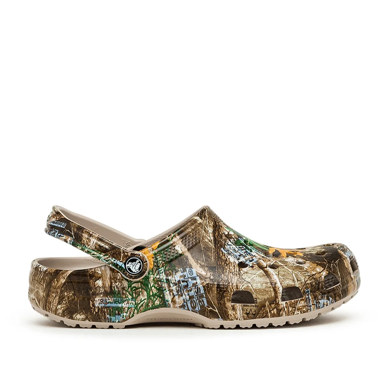 crocs x thisisneverthat x realtree classic clogs