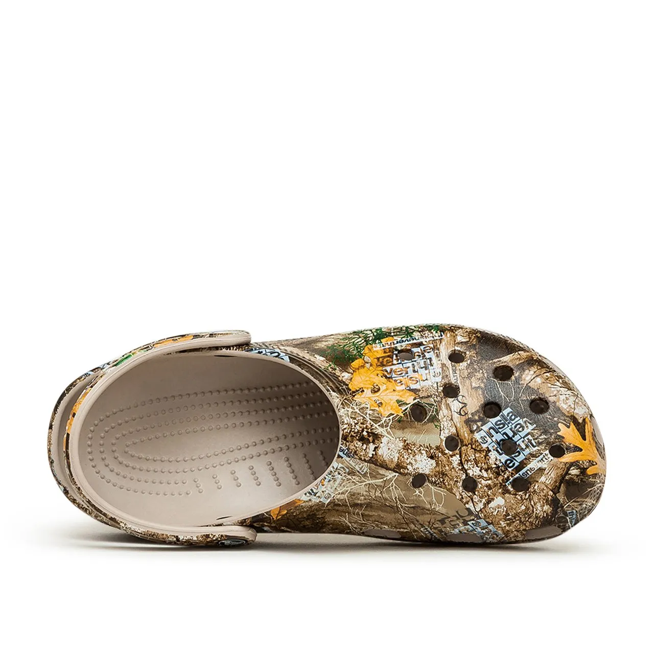 crocs x thisisneverthat x realtree classic clogs