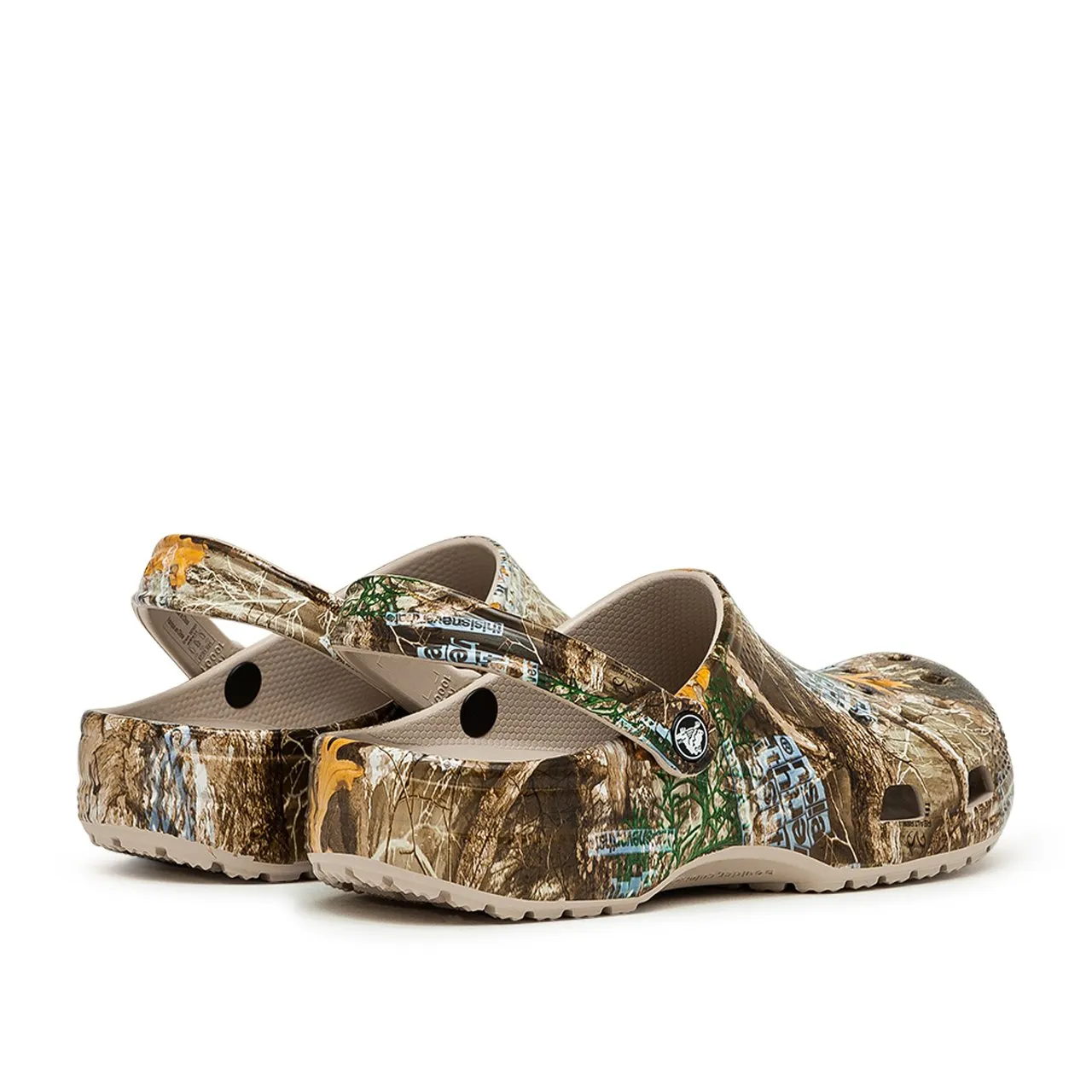 crocs x thisisneverthat x realtree classic clogs