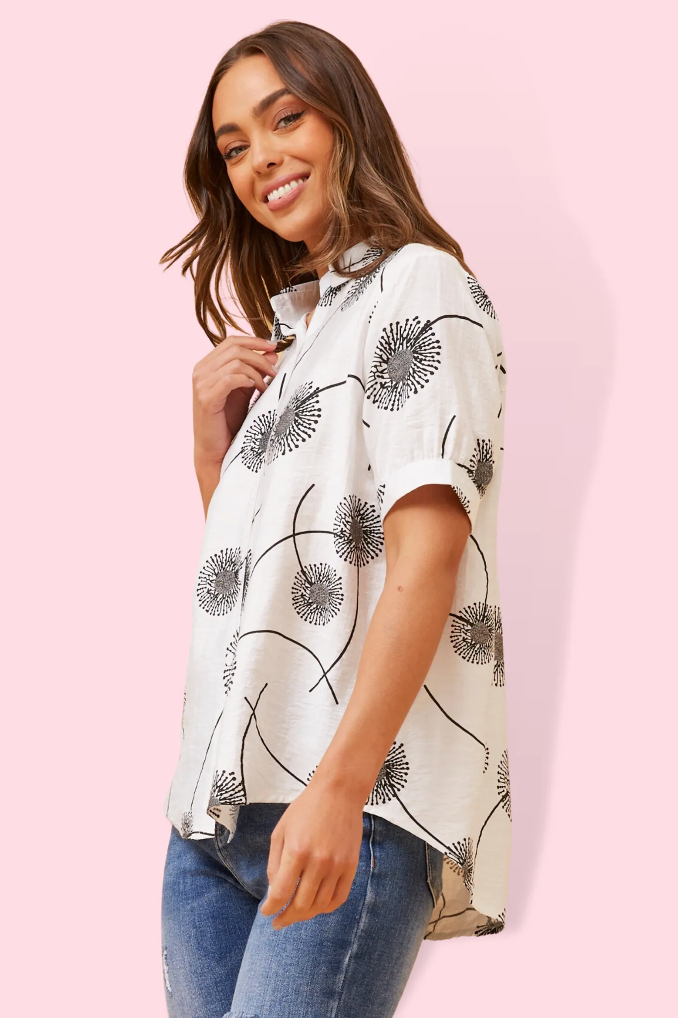 Dandelion Monochrome Top