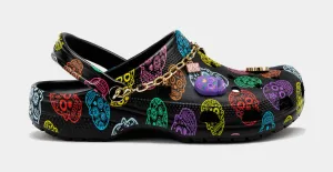 Dia De Los Muertos Clog Mens Sandals (Black/Multi) Free Shipping