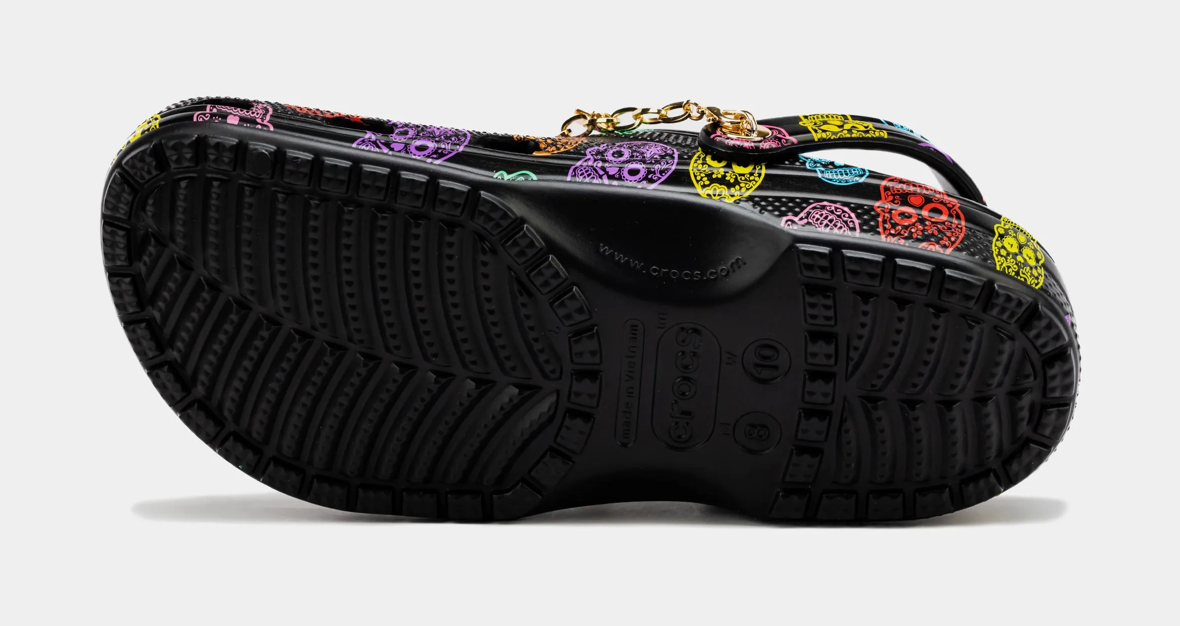 Dia De Los Muertos Clog Mens Sandals (Black/Multi) Free Shipping