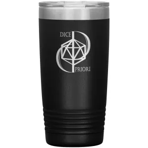Dice Priori D20 Focus Text Logo 20oz Vacuum Tumbler