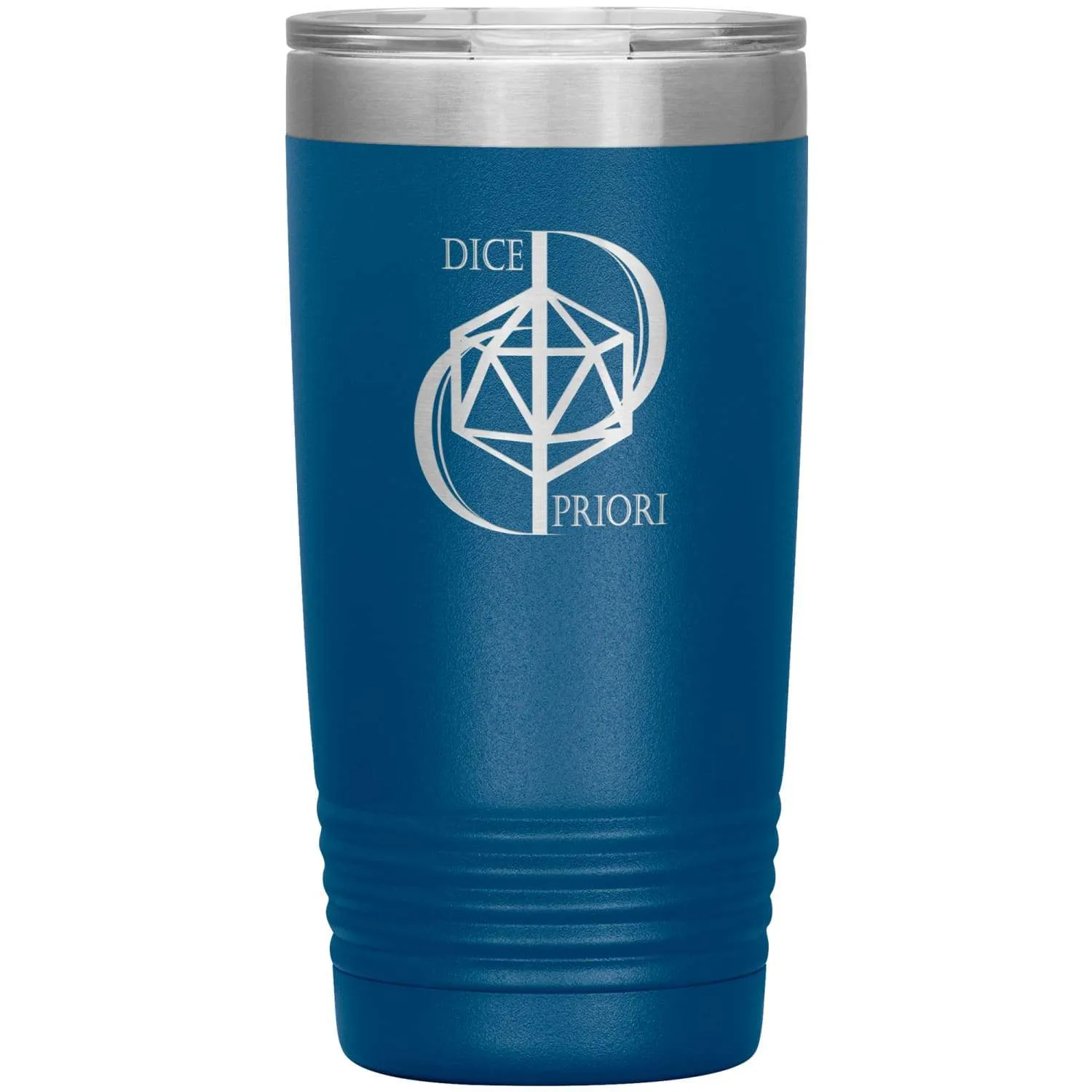 Dice Priori D20 Focus Text Logo 20oz Vacuum Tumbler
