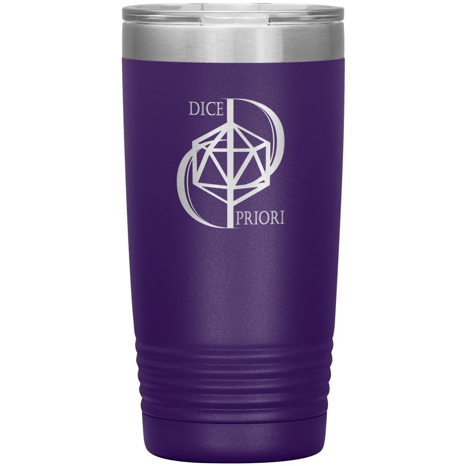 Dice Priori D20 Focus Text Logo 20oz Vacuum Tumbler