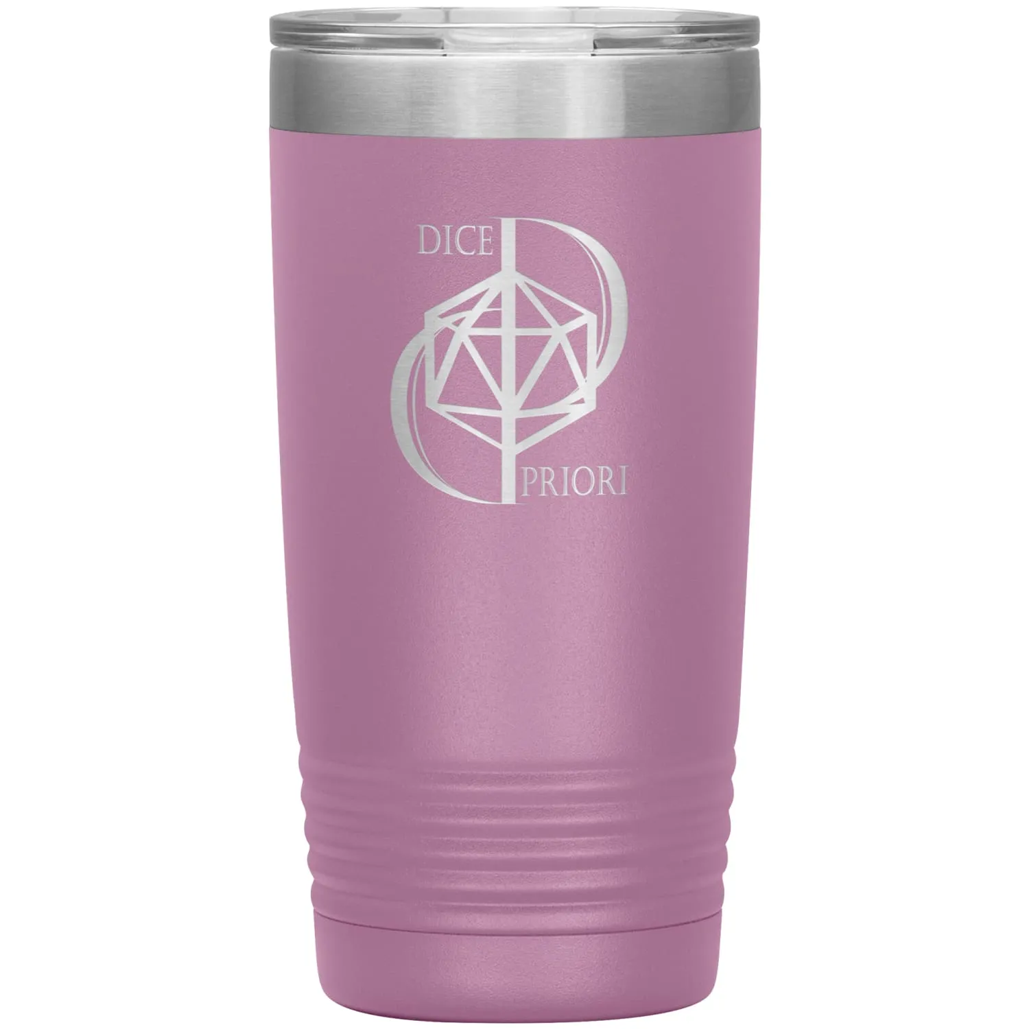 Dice Priori D20 Focus Text Logo 20oz Vacuum Tumbler