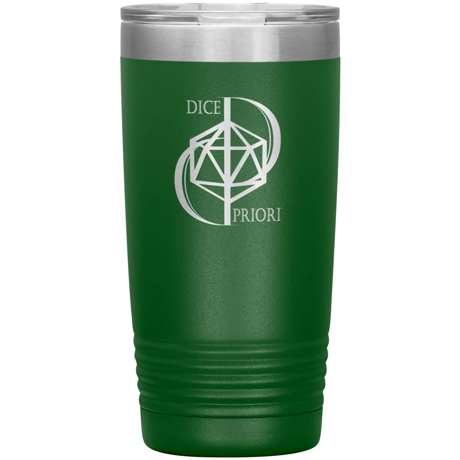 Dice Priori D20 Focus Text Logo 20oz Vacuum Tumbler