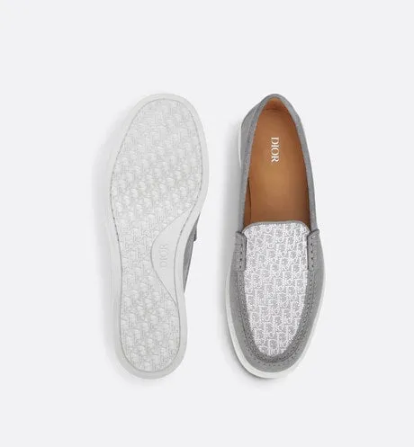 Dior Granville Loafer • Dior Gray Suede and Dior Oblique Jacquard