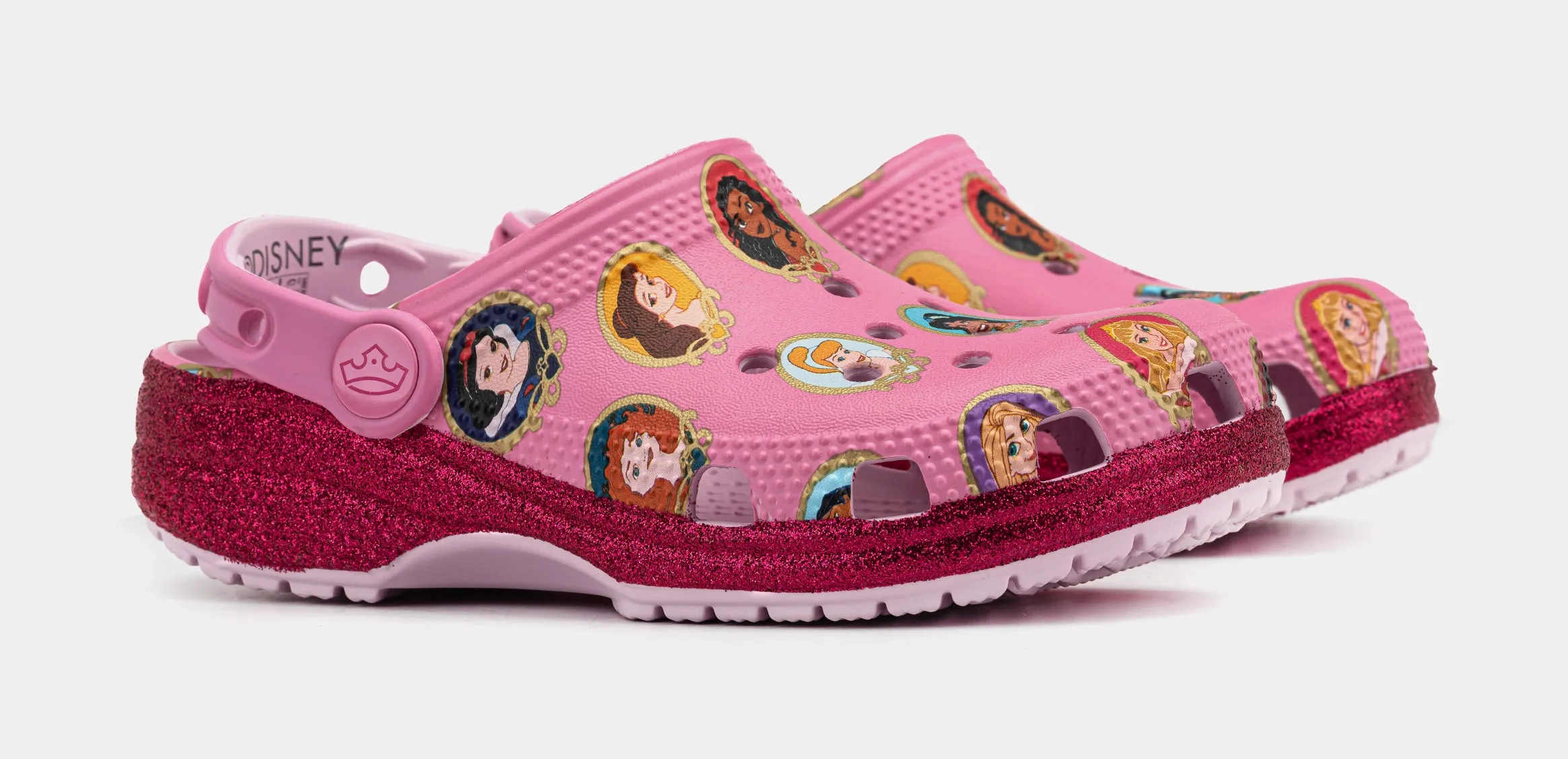 Disney Princess Classic Clog Preschool/Grade School Sandals (Soft Pink)